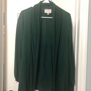 Forest green cardigan